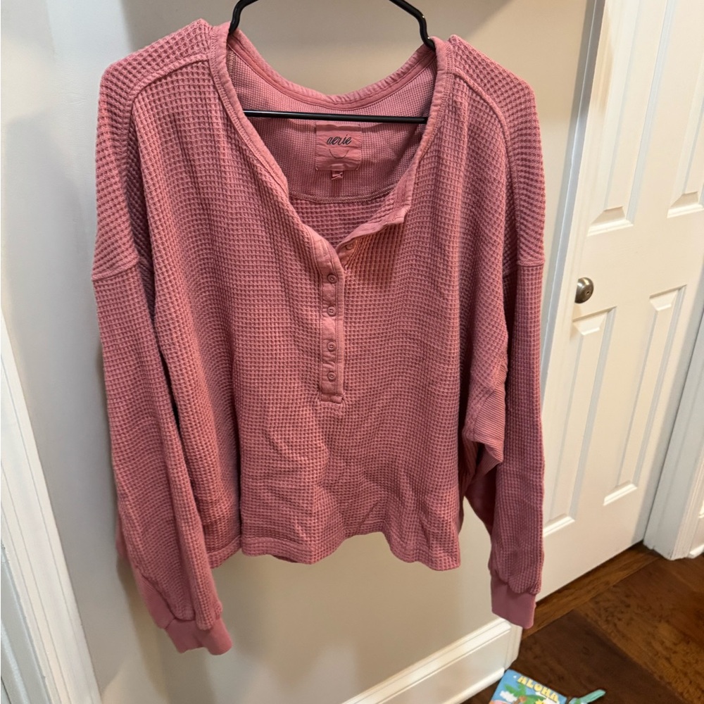 Aerie waffle knit Henley